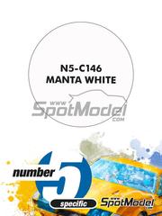 Number Five: Paint for airbrush - Manta White - 1 x 30ml - for Belkits references BEL008, BEL-008, BEL009 and BEL-009