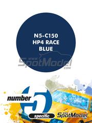 Number Five: Paint for airbrush - HP4 Race Blue - 1 x 30ml - for Meng Model reference MT-004 image