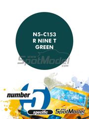 Number Five: Paint for airbrush - R NineT Green - 1 x 30ml - for Meng Model reference MT-003 image