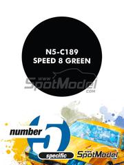 Number Five: Paint for airbrush - Speed 8 Green  - 1 x 30ml - for Model Factory Hiro references MFH-K739 and K-739, or Renaissance Models references 065 and 073PO