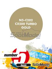 Number Five: Paint for airbrush - CX500 Turbo Gold - 1 x 30ml - for Tamiya reference TAM14016 image