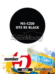 Number Five: Paint for airbrush - GT3 RS Black - 1 x 30ml - for Tamiya reference TAM24370