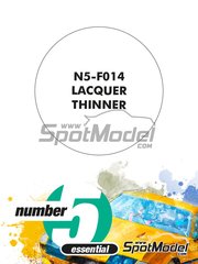 Number Five: Thinner - Lacquer Thinner - 1 x 30ml - for Number Five references N5-F011, N5-F012, N5-F013 and N5-F015