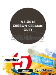 Number Five: Pintura para aergrafo - Gris Carbon Ceramic Grey - 1 x 30ml