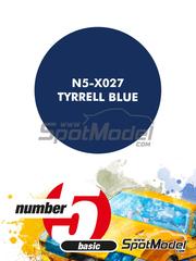 Number Five: Paint for airbrush - Tyrrell Blue - 1 x 30ml