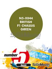 Number Five: Paint for airbrush - British F1 Chassis Green - 1 x 30ml