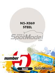 Number Five: Paint for airbrush - Steel - 1 x 30ml image