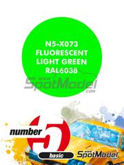 Number Five: Paint for airbrush - Fluorescent light green RAL6038 - 1 x 30ml image
