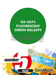 Number Five: Paint for airbrush - Fluorescent green - 1 x 30ml image