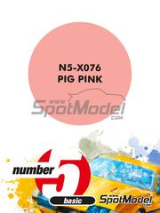 Number Five: Paint for airbrush - Pig Pink - 1 x 30ml - for Model Factory Hiro references MFH-K280, K-280 and MFH-K673, or Nunu reference PN24040, or Profil24 references P1208K and P24112K