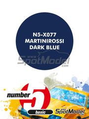 Number Five: Paint for airbrush - Martinirossi Dark Blue - 1 x 30ml