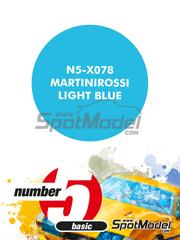 Number Five: Paint for airbrush - Martinirossi Light Blue - 1 x 30ml