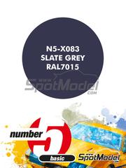 Number Five: Paint for airbrush - Slate Grey RAL7015 - 1 x 30ml