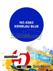 Number Five: Pintura para aergrafo - Azul KenBlau Blue - 1 x 30ml