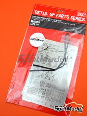 Nunu: Detail up set 1/24 scale - Porsche Kremer 935 K3 - metal parts, photo-etched parts, seatbelt fabric, turned metal parts and assembly instructions - for Nunu references PN24006, PN24029 and PN24029.OUTLET image