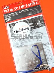 Nunu: Detail up set 1/24 scale - BMW M3 E30 Sport Evolution II - photo-etched parts, seatbelt fabric, turned metal parts, water slide decals and assembly instructions - for Nunu references PN24017 and PN-24017 image