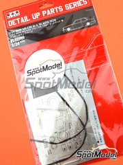Nunu: Detail up set 1/24 scale - BMW M3 E30 Sport Evolution II - photo-etched parts, seatbelt fabric, turned metal parts, water slide decals and assembly instructions - for Nunu references PN24014 and PN-24014 image