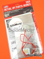 Nunu: Set de mejora y detallado escala 1/24 - Lancia Delta S4 Grupo B - Rally de Monte Carlo - Rallye Automobile de Monte-Carlo 1986 - piezas de metal, fotograbados, tela de cinturones, piezas de metal torneado, calcas de agua y manual de instrucciones - para las referencias de Beemax Model Kits B24020, 09885 y 098851, o la referencia de Nunu PN24030
