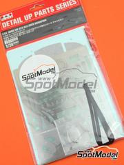 Nunu: Detail up set 1/24 scale - BMW M6 GT3 - photo-etched parts, seatbelt fabric, turned metal parts and water slide decals - for Nunu references PN24001, PN24002, PN24003, PN24008, NU-24008, PN24027, NU24027, PN24027.OUTLET and PN24042 image