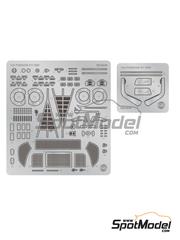 Nunu: Detail up set 1/24 scale - Porsche 911 991 GT3 RSR - photo-etched parts, turned metal parts, water slide decals and assembly instructions - for Nunu reference PN24049 image