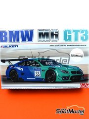 Nunu: Car scale model kit 1/24 scale - BMW M6 GT3 sponsored by Falken Motorsports #3, 33 - 24 Hours N�rburgring 2017 - plastic parts, rubber parts, water slide decals, assembly instructions and painting instructions