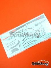 Nunu: Spare part 1/24 scale - Audi R8 LMS GT3: Decals - water slide decals - for Nunu references PN24004, NU-24004, PN24004 and NUNPN24004