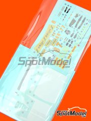Nunu: Spare part 1/24 scale - Audi R8 LMS GT3: Decals - water slide decals - for Nunu references PN24024 and PN-24024