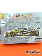 Nunu: Maqueta de coche escala 1/24 - Audi R8 LMS GT3 Evo II Equipo WRT patrocinado por Skechers N� 46 - Valentino Rossi (IT) + Frederic Vervisch (BE) + Nico M�ller (CH) - GT World Challenge Europe 2022 - m�scaras de pintura, piezas de pl�stico, piezas de goma, calcas de agua, manual de instrucciones e instrucciones de pintado