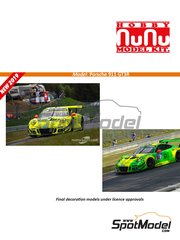 Nunu: Car scale model kit 1/24 scale - Porsche 911 GT3R - plastic parts, rubber parts, water slide decals, assembly instructions and painting instructions image
