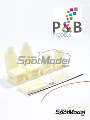 P and B Models: Detail up set 1/24 scale - Scania R Premium - photo-etched parts, resin parts and other materials - for Italeri references 3879 and 3930
