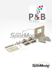 P and B Models: Detail up set 1/24 scale - Jost JSK 37 - photo-etched parts, resin parts and water slide decals