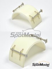 P and B Models: Detail up set 1/24 scale - Truck rear fenders - resin parts