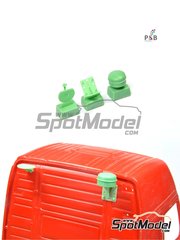 P and B Models: Detail 1/24 scale - TV and GPS antenna - resin parts - 1 units