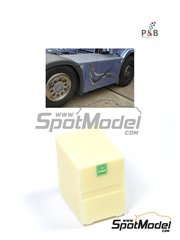 P and B Models: Detail 1/24 scale - Euro custom truck box small - resin parts image