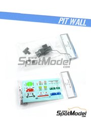 Pit Wall: Detail 1/24 scale - Old style oil cans - resin parts and water slide decals - 9 units image