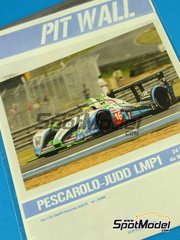 Pit Wall: Marking / livery 1/24 scale - Pescarolo Judd LMP1 sponsored by PlayStation #16 - 24 Hours Le Mans 2009 - water slide decals and assembly instructions - for SimilR reference SIMILR-151105