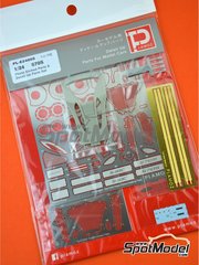 Plamoz: Detail up set 1/24 scale - McLaren 570S - photo-etched parts, resin parts, water slide decals, other materials and assembly instructions - for Revell references REV07051 and 80-7051