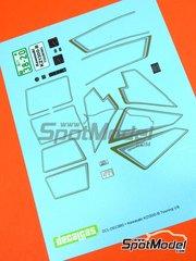 Print Lab Decals: Marking / livery 1/8 scale - Kawasaki KZ1300-B Touring - water slide decals manufactured with digital technology - for Entex, Nitto and PMS scale model kits