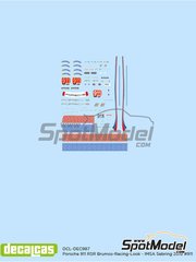Print Lab Decals: Marking / livery 1/64 scale - Porsche 911 RSR Porsche GT Team sponsored by Brumos-Racing-Look - 24 Hours Le Mans 2019 - water slide decals manufactured with digital technology