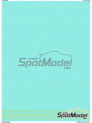 Print Lab Decals: Decals 1/12 scale - 1/12 Williams FW14B Carbon Dashes - water slide decals manufactured with digital technology