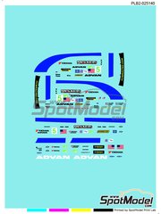 Print Lab Decals: Marking / livery 1/43 scale - Chevrolet Corvette C5-R Pacific Coast Motorsports Team sponsored by Menards #5 - American Le Mans Series ALMS 2005 - water slide decals manufactured with digital technology