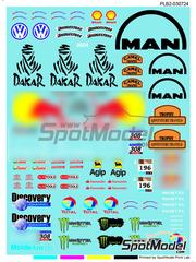 Print Lab Decals: Decals 1/43 scale - Dakar and Camel Trophy - water slide decals manufactured with digital technology