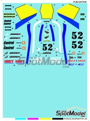 Print Lab Decals: Marking / livery 1/12 scale - Honda RS 500 #52 - Maurizio Massimiani (IT) - South African Moto GP Grand Prix - water slide decals manufactured with digital technology - for Tamiya references TAM14032, TAM14042, TAM14050 and TAM14125