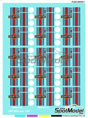 All Size 1/24 1/18 1/12 1/10 1/43 Mobil 1 Logo Model Kit Water Slide Decal 00375 