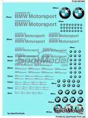 Print Lab Decals: Logotypes - BMW Motorsport - water slide decals manufactured with digital technology
