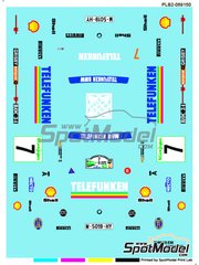 Print Lab Decals: Decoraci�n escala 1/24 - BMW M3 E30 patrocinado por Telefunken N� 7 - Josep 'Pep' Bassas (ES) + Antonio Rodr�guez (ES) - Rally El Corte Ingles Islas Canarias 1988 - calcas de agua fabricadas con tecnolog�a digital