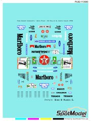 Print Lab Decals: Marking / livery 1/24 scale - Ford Escort Cosworth Group A sponsored by Marlboro #7 - Goyo Picar (ES) + Victor Perez (ES) - El Corte Ingles Rally Islas Canarias 1995 - water slide decals manufactured with digital technology image