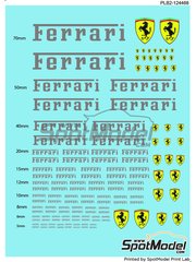 Print Lab Decals: Logotypes - Ferrari - water slide decals manufactured with digital technology image