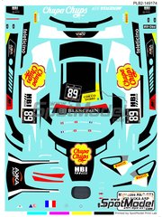 Print Lab Decals: Marking / livery 1/27 scale - Mercedes-AMG GT3 AKKA ASP Team sponsored by Chupa Chups #89 - Michael Lyons (GB) + Daniele Perfetti (CH) + Laurent Cazenave (FR) + Morgan Moullin-Traffort (FR) - 24 Hours SPA Francorchamps 2016 - water slide decals manufactured with digital technology