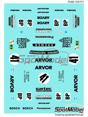 Print Lab Decals: Marking / livery 1/24 scale - Porsche Kremer 935 K3 sponsored by Sartec #41 - 24 Hours Le Mans 1980 - water slide decals manufactured with digital technology